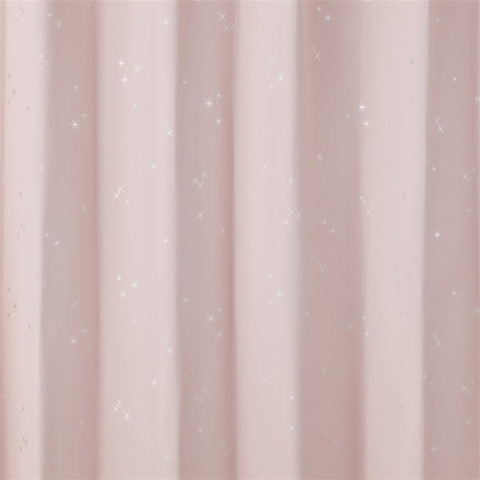 【イージー】遮光カーテン サーチ ピンク 幅100×丈190cm Bフック 1枚【別送品】