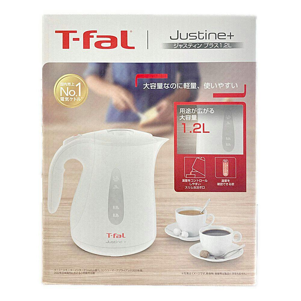 送料無料】T-fal 電気ケトル ジャスティン+ ホワイト KO4901JP