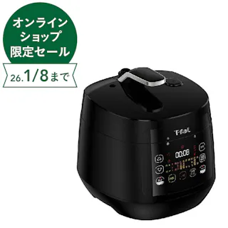 T-fal ラクラ・クッカーコンパクト 電気圧力鍋 ブラック CY3518JP