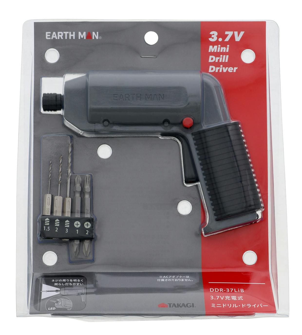 TAKAGI EARTH MAN 高儀 3.7V 充電式 ミニ ドリル・ドライバー TAKAGI EARTH MAN 高儀 3.7V 充電式 ミニ ドリル・ドライバー