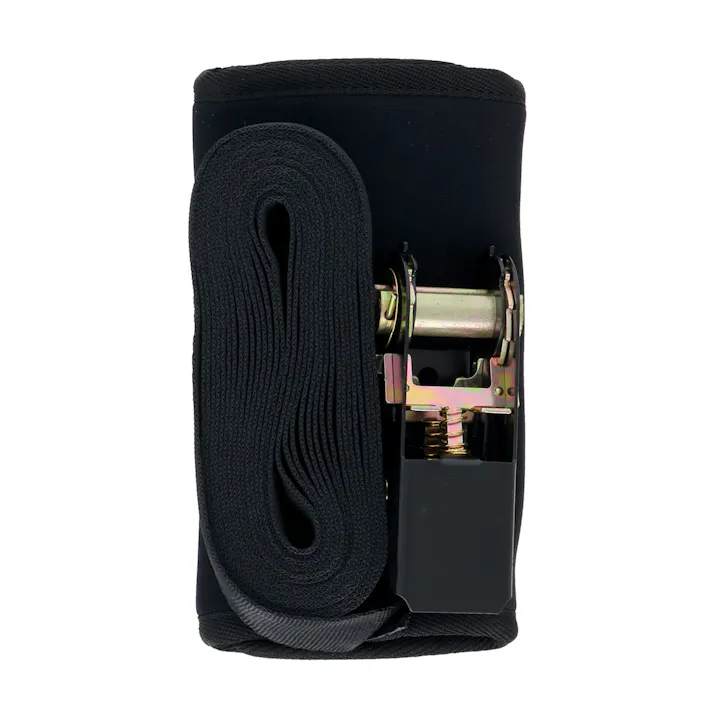 TAKAGI 高儀 荷締めベルト ラチェット式 パッド付 5m ブラック 4907052656642 【ネット注文限定・別送品】