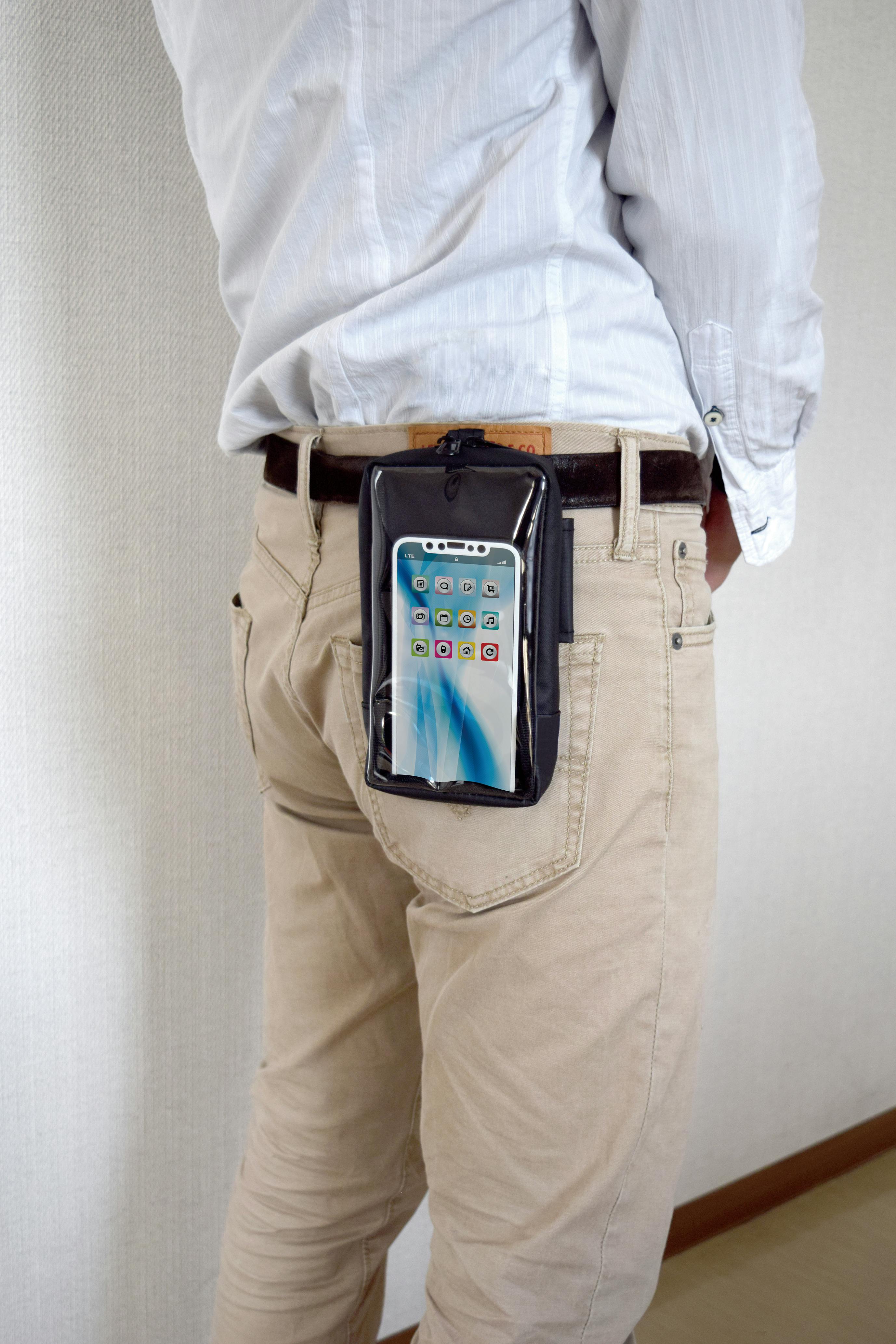 TAKAGI Zak-STORAGE 高儀 ウォーターレジストスマホケース ブラック