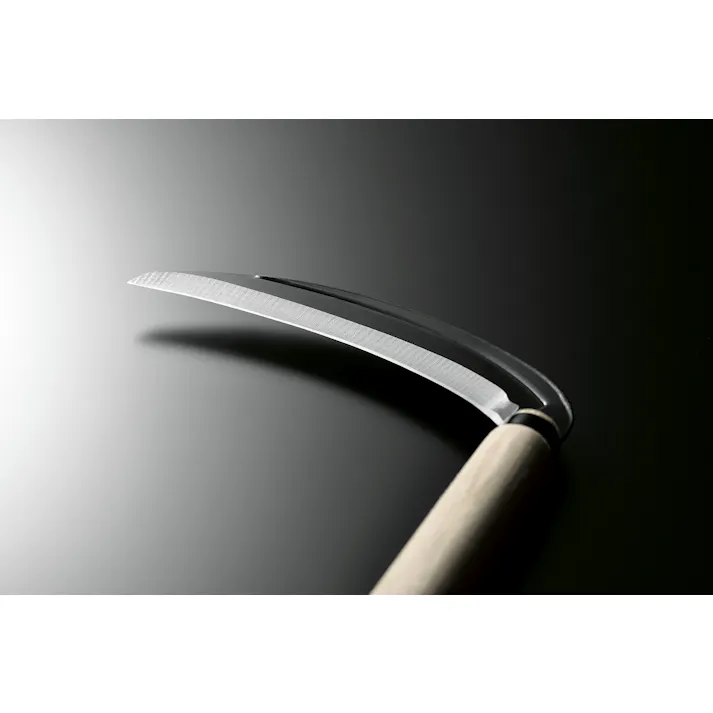 TAKAGI 菊堂 高儀 片刃薄鎌 鋼付 三日月型 オレンジ柄 180mm 4907052735125 【ネット注文限定・別送品】