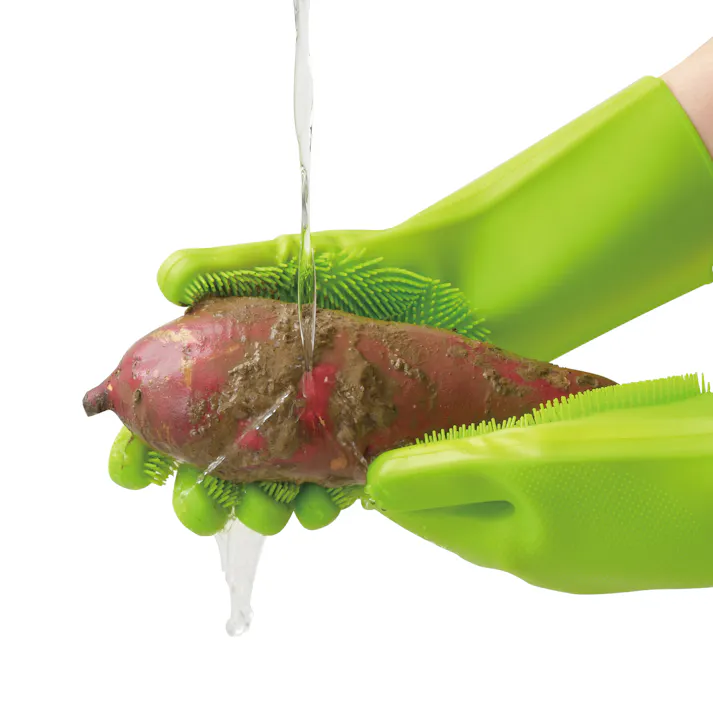 TAKAGI 高儀 園芸用 やわらかシリコンブラシ手袋 4907052743861 【ネット注文限定・別送品】