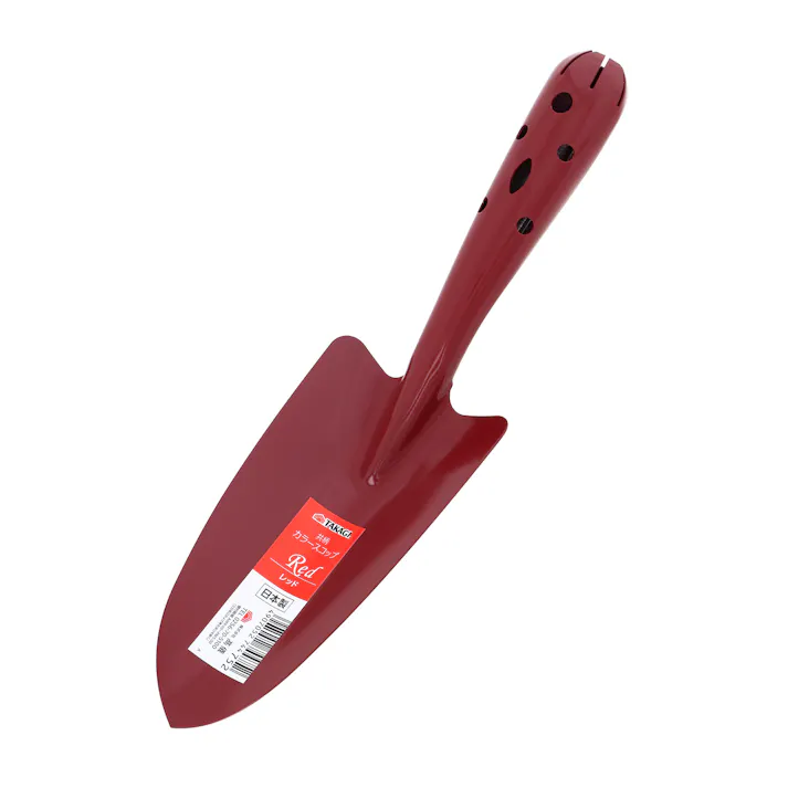 TAKAGI 高儀 共柄 カラースコップ レッド 4907052744752 【ネット注文限定・別送品】