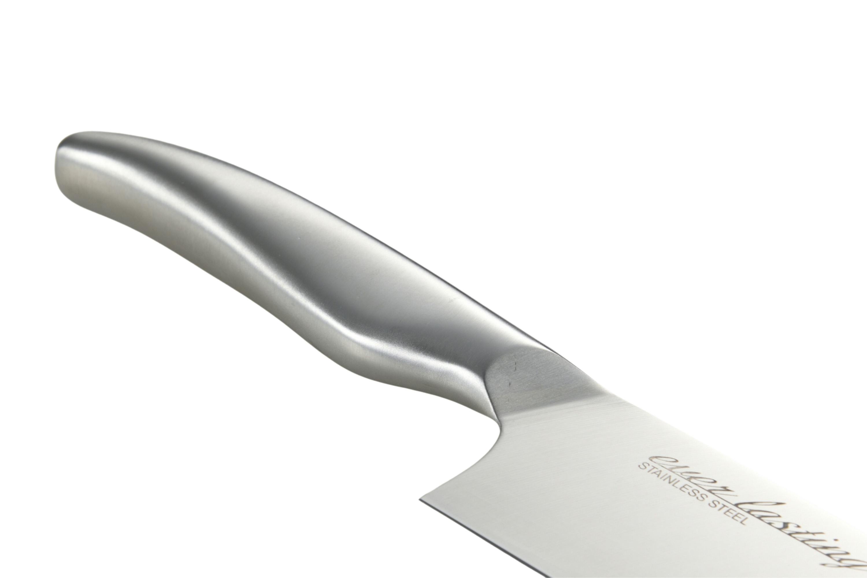 オールステンレス 牛刀 包丁 ナイフ 両刃 研ぎ直し可能 食洗機対応