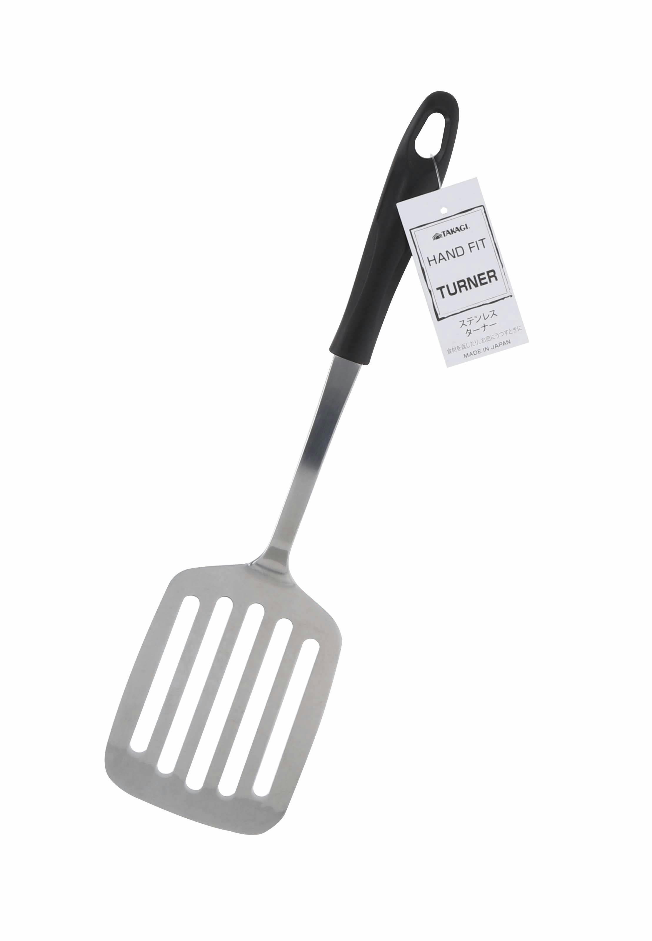 TAKAGI 日本製 高儀 ステンレス ターナー ダークブラウン 全長30.5cm ハンドフィット 食材を返したりお皿にうつすときに 手にフィットするハンドル ターナー・お玉・菜箸 TAKAGI 日本製 高儀 ステンレス ターナー ダークブラウン 全長30.5cm ハンドフィット 食材を返したりお皿にうつすときに 手にフィットするハンドル ターナー・お玉・菜箸