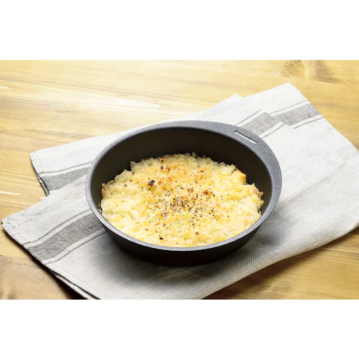 日本製 取っ手が外せる グリルパン 丸型 20cm IH対応 鉄製 ガス火 オーブン グリル キャンプ アウトドア 4907052853799【別送品】