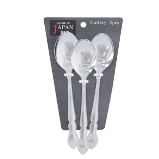 日本製 ステンレス デザートスプーン 3pcs まとめ買い セット 高級感 お茶会 4907052859104【別送品】