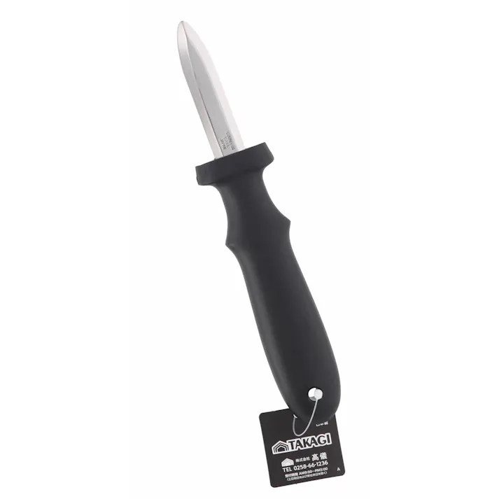 TAKAGI 日本製 高儀 PC柄オイスターナイフ 小 ブラック 4907052859883 【ネット注文限定・別送品】