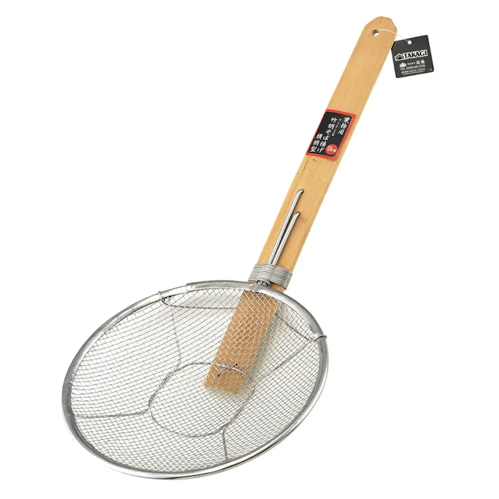 TAKAGI 高儀 職人道 竹柄そば揚げ ヨコ 21cm 4907052871649 【ネット注文限定・別送品】
