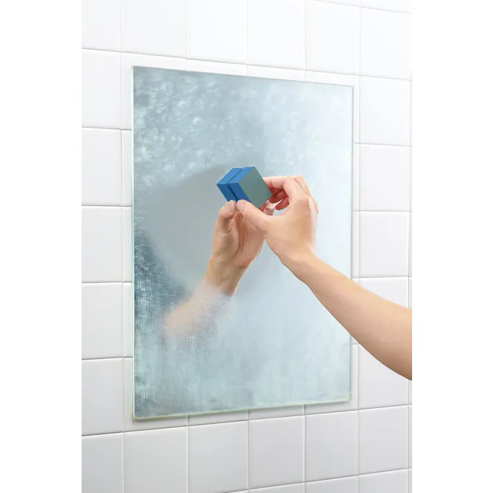 うろこ汚れ落とし 鏡・ガラス用【3個セット】 まとめ買い 水垢落とし うろこ汚れ 鏡 ガラス ダイヤモンド研磨 両面使える 水を付けてこするだけ 浴室 洗面台 掃除 4907052840478【別送品】