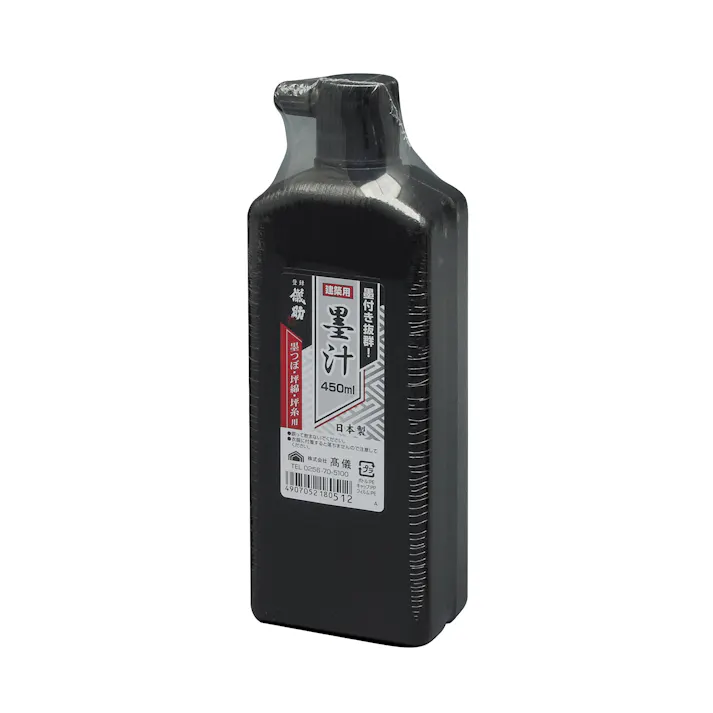 儀助 高儀 建築用 墨汁 450ml 60個セット 4907052180512-60【ネット注文限定・別送品】