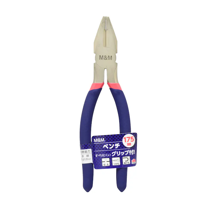M&M 高儀 ペンチ 175mm 60個セット 4907052201170-60【ネット注文限定・別送品】