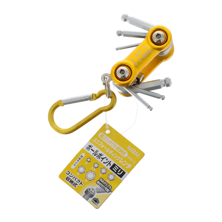 M&M 高儀 ミニフォールディングレンチ ボールポイントミリ MW-3 100個セット 4907052323537-100【ネット注文限定・別送品】