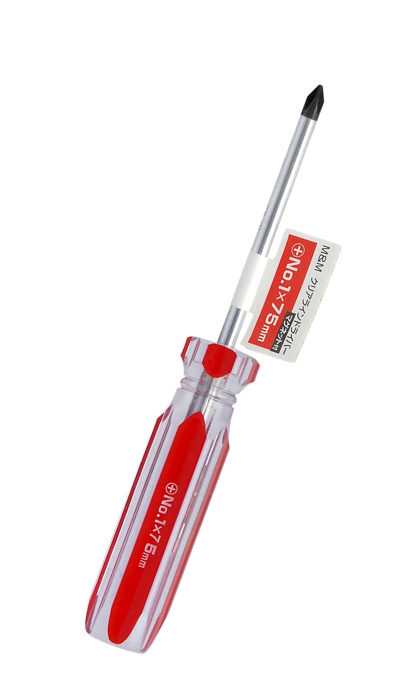 M＆M 高儀 クリアラインドライバー +1×75mm 120個セット 4907052333017-120【ネット注文限定・別送品】