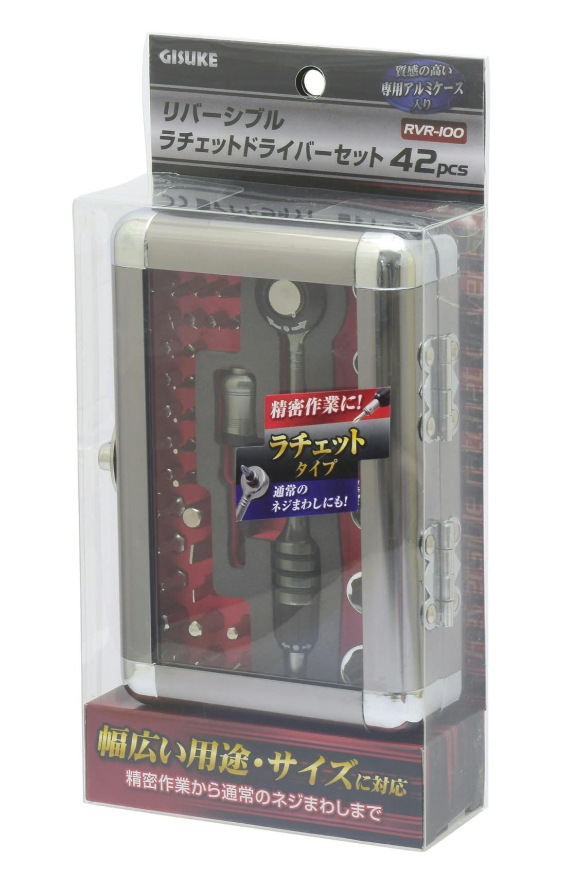 GISUKE 高儀 ラチェットドライバーセット リバーシブル 42pcs RVR-100 6個セット 4907052333420-6 ドライバー GISUKE 高儀 ラチェットドライバーセット リバーシブル 42pcs RVR-100 6個セット 4907052333420-6 ドライバー