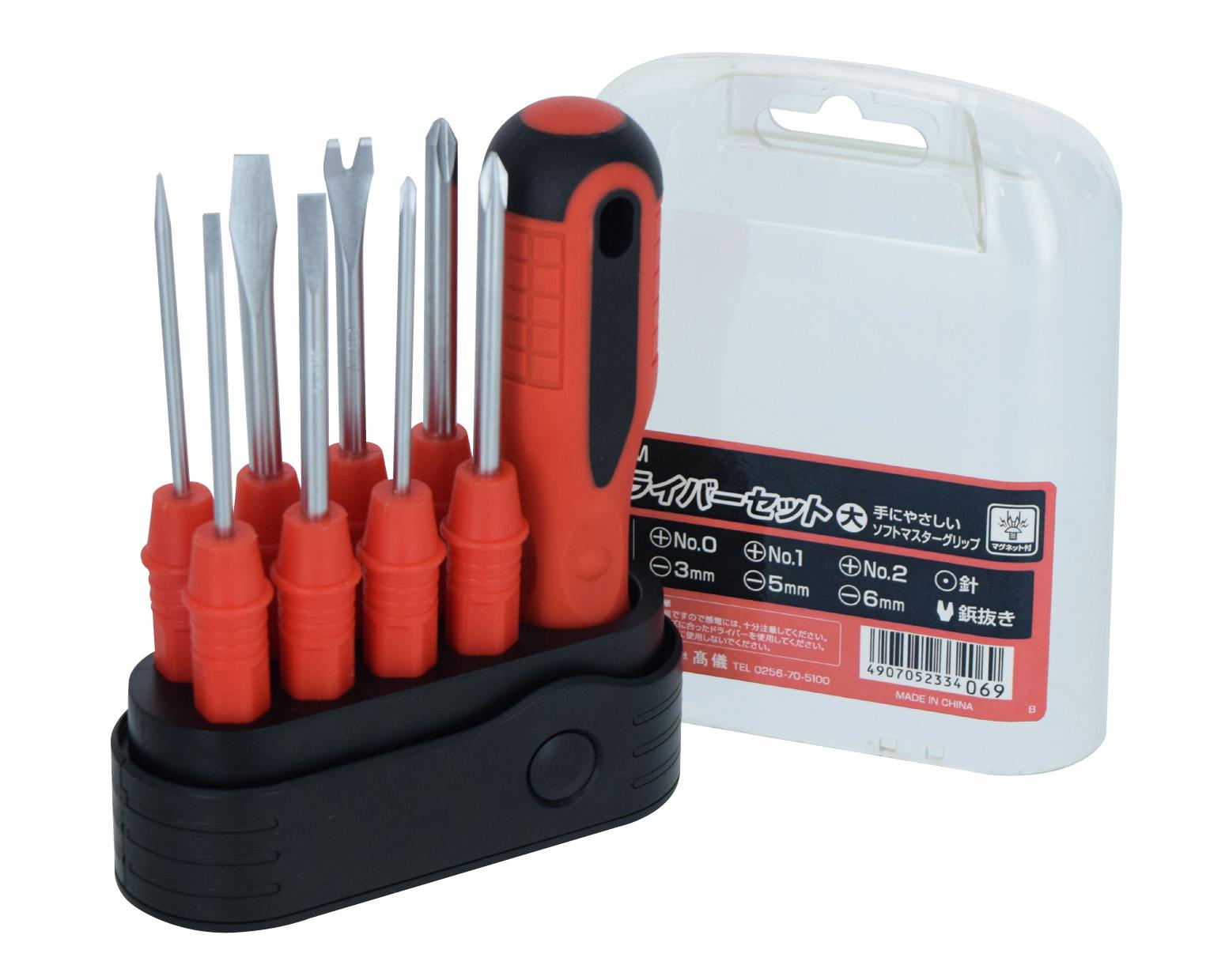 M＆M 高儀 ドライバーセット 大 8本組 6個セット 4907052334069-6