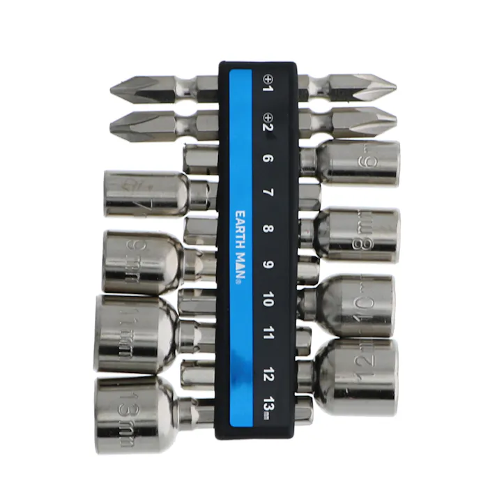 EARTH MAN 高儀 ソケット&ビットセット 10pcs DB-24 12個セット 4907052337480-12【ネット注文限定・別送品】