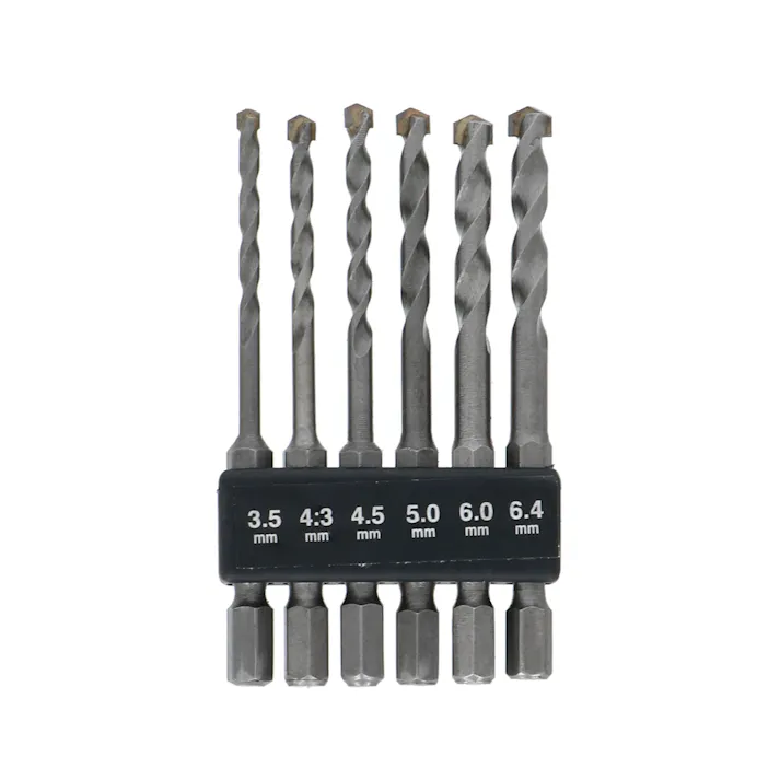 EARTH MAN 高儀 コンクリートドリル 六角軸 6本組 D-250 60個セット 4907052354494-60【ネット注文限定・別送品】