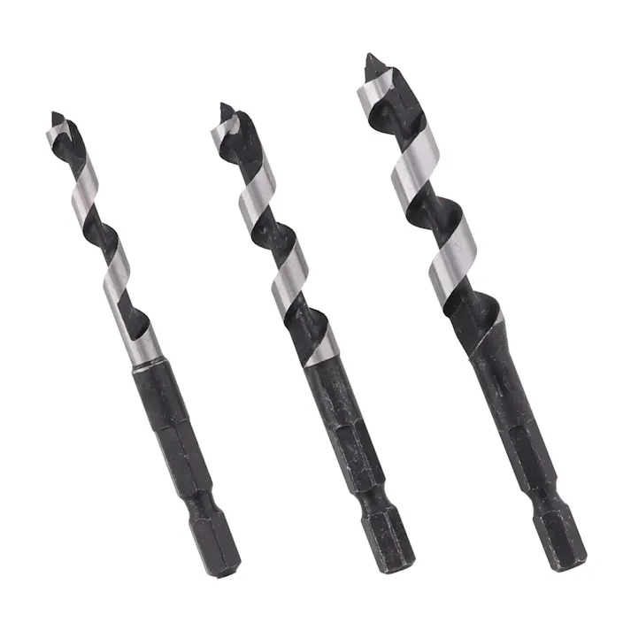 EARTH MAN 高儀 木工用 ドリル 六角軸 先三角タイプ 6・8・10mm 3本組 10個セット 4907052355323-10【ネット注文限定・別送品】