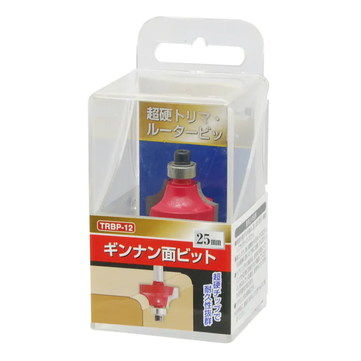 EARTH MAN 高儀 超硬トリマ・ルータービット ギンナン面ビット25mm TRBP-12 100個セット 4907052374355-100【ネット注文限定・別送品】
