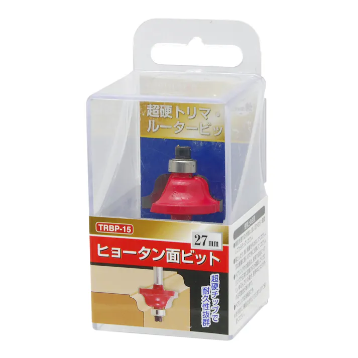 EARTH MAN 高儀 超硬トリマ・ルータービット ヒョータン面ビット27mm TRBP-15 10個セット 4907052374409-10【ネット注文限定・別送品】