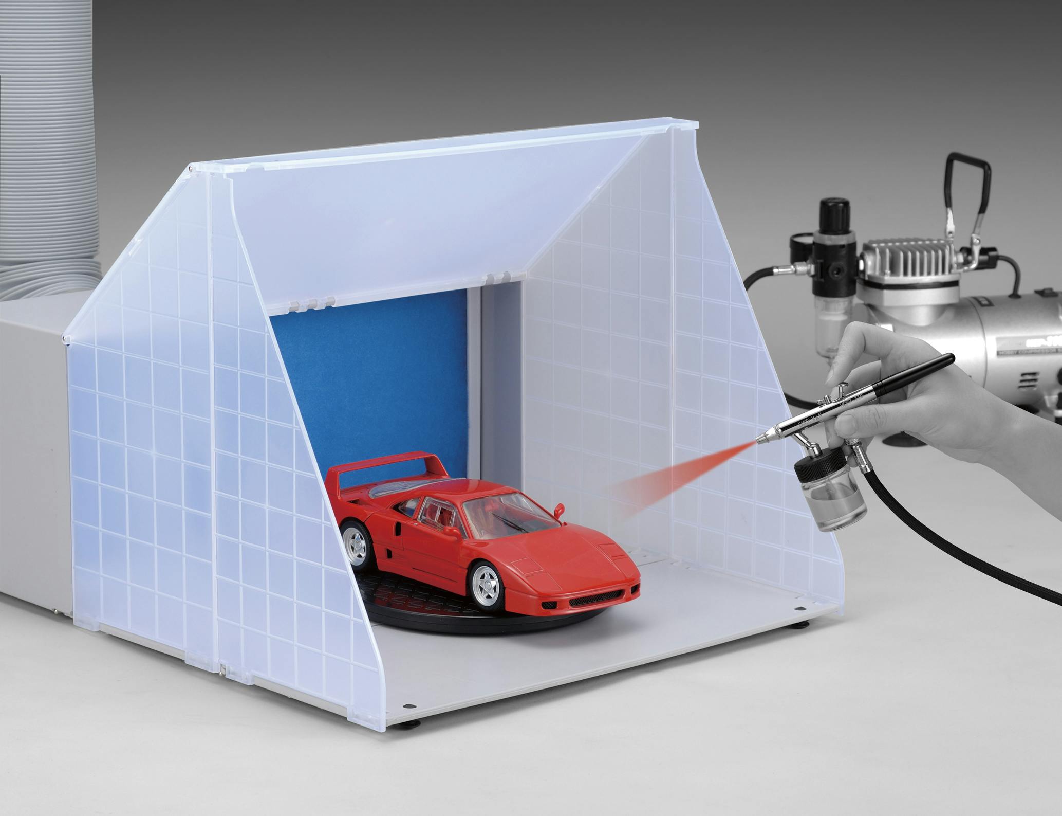 EARTH MAN 高儀 スプレーブースセット ファンモーター＆換気ダクト付