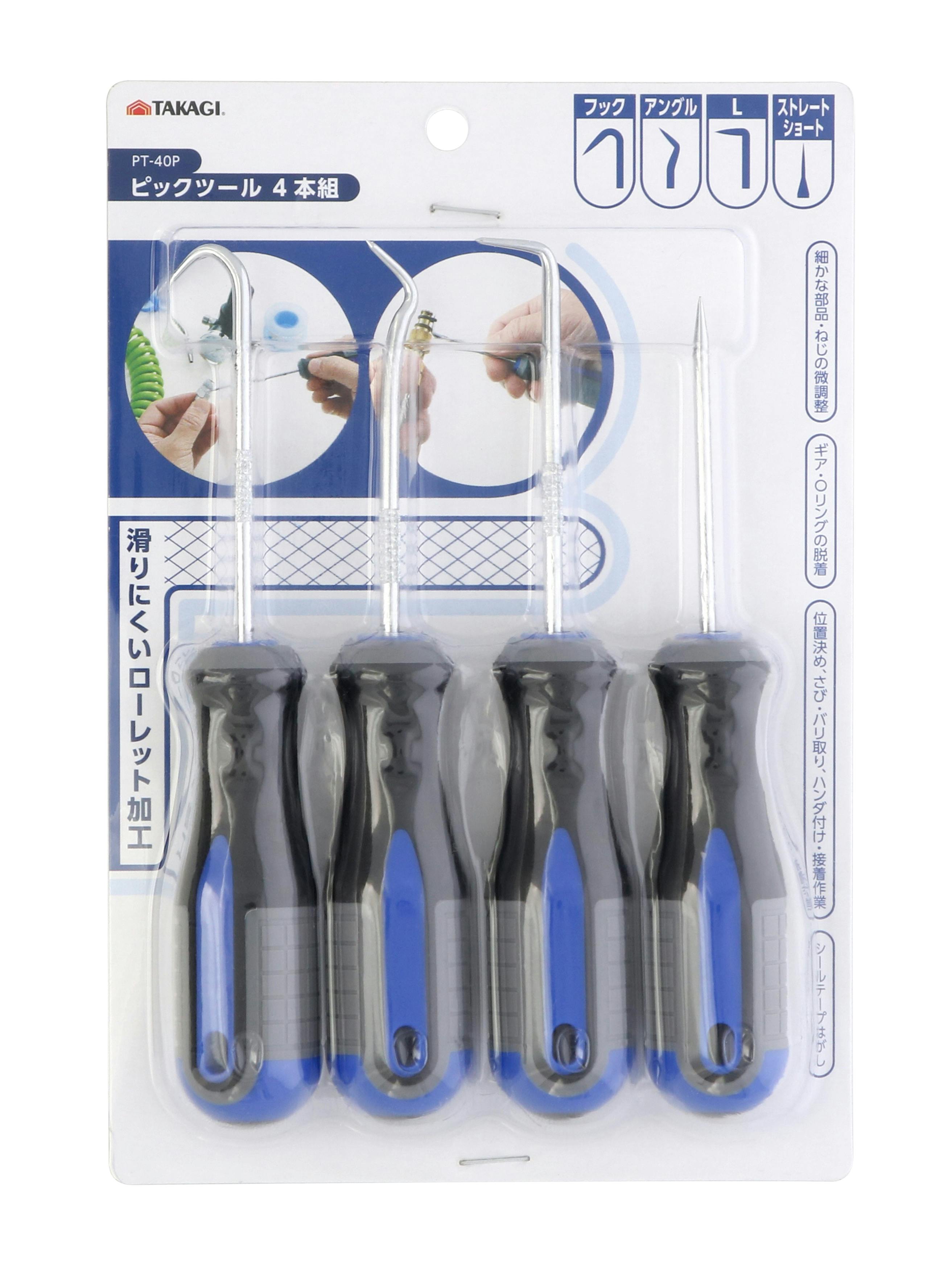 TAKAGI 高儀 ピックツール 4本組 PT-40P 6個セット 4907052643925-6 コテ・左官道具 TAKAGI 高儀 ピックツール 4本組 PT-40P 6個セット 4907052643925-6 コテ・左官道具