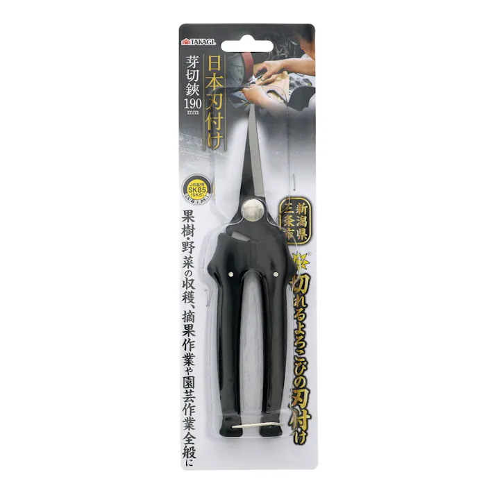 TAKAGI 高儀 日本刃付け 芽切鋏 190mm 12個セット 4907052710399-12【ネット注文限定・別送品】