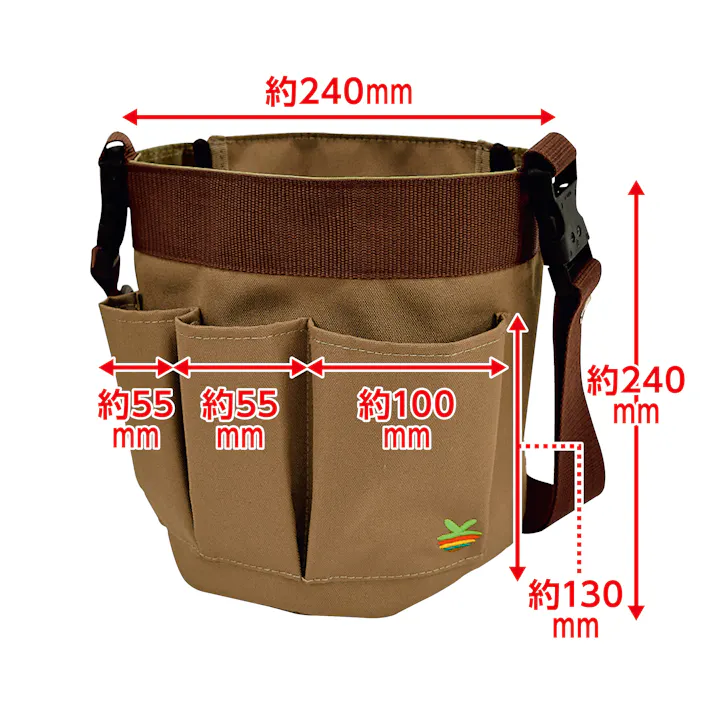 畑サイクル 高儀 菜園万能収穫バッグ 小 12個セット 4907052729094-12【ネット注文限定・別送品】