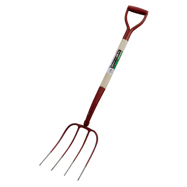 MURAKUNI 高儀 木柄 農用フォーク 4本爪 6個セット 4907052742703-6【ネット注文限定・別送品】