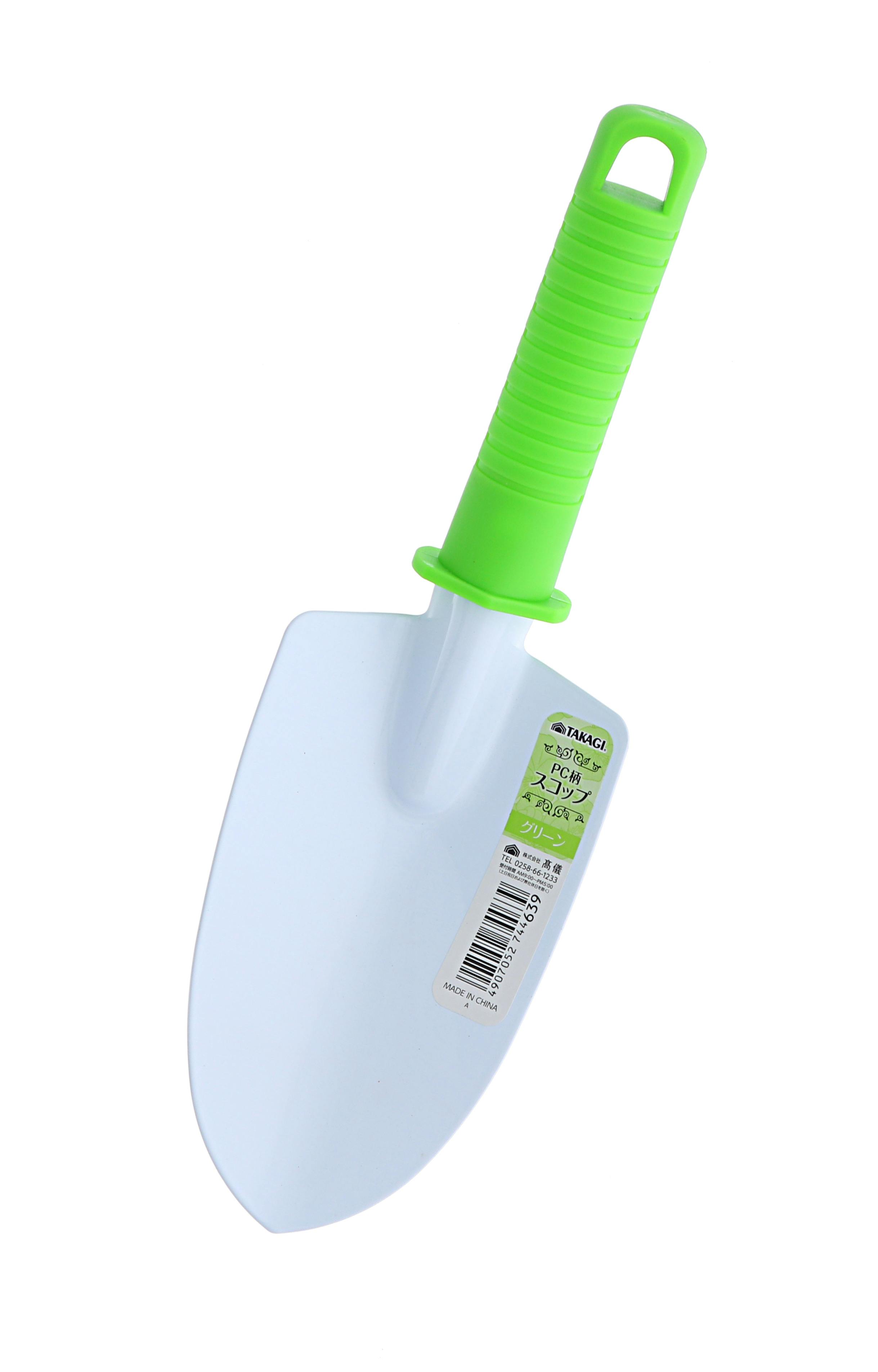 TAKAGI 高儀 PC柄スコップ グリーン (W)85×(H)265×(D)70mm 4907052744639 144個セット 4907052744639-144【ネット注文限定・別送品】