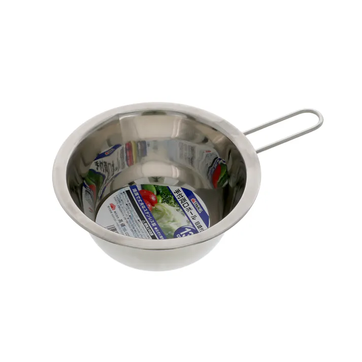 手付両口ボール メモリ付 13cm 50個セット ステンレス製 まとめ買い 食洗機対応 ハンドル付 4907052842564-50【別送品】