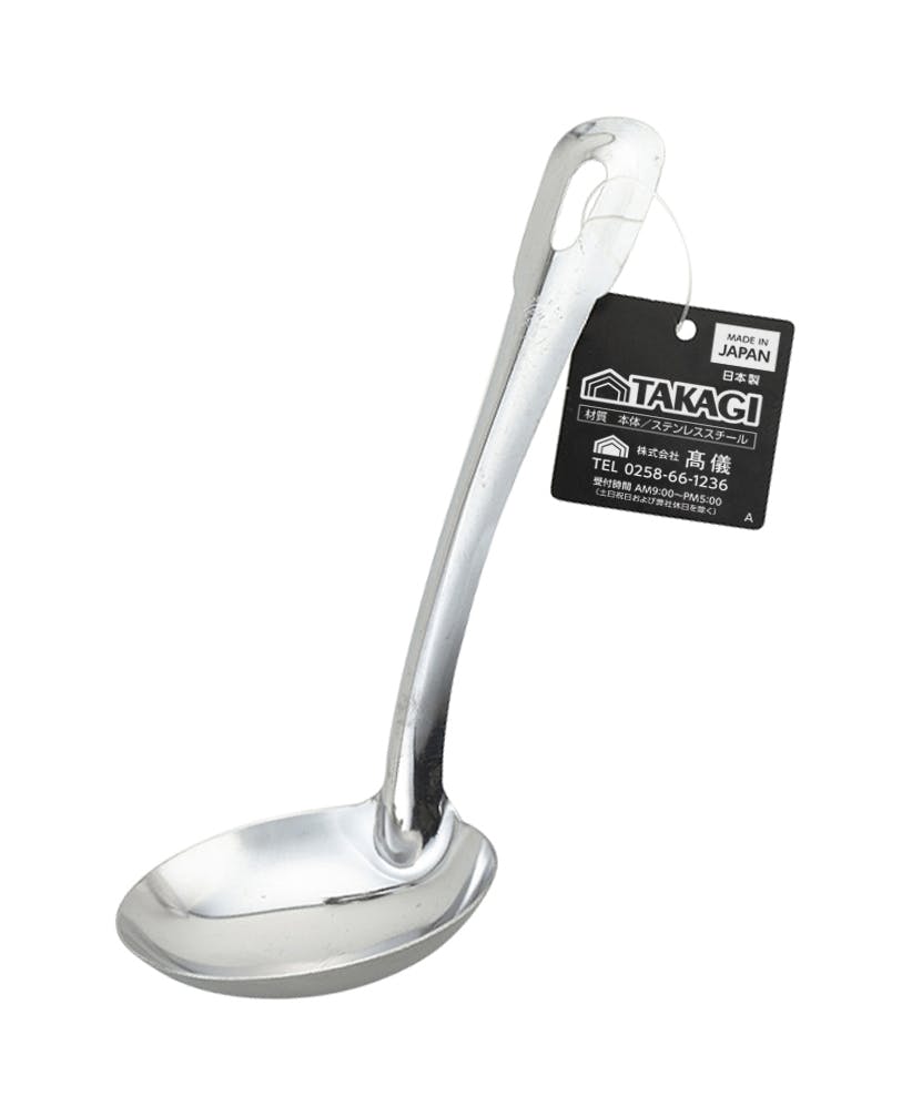 ステンレス 共柄豆お玉 φ60 12個セット フック穴付 まとめ買い 日本製 4907052844957-12【別送品】