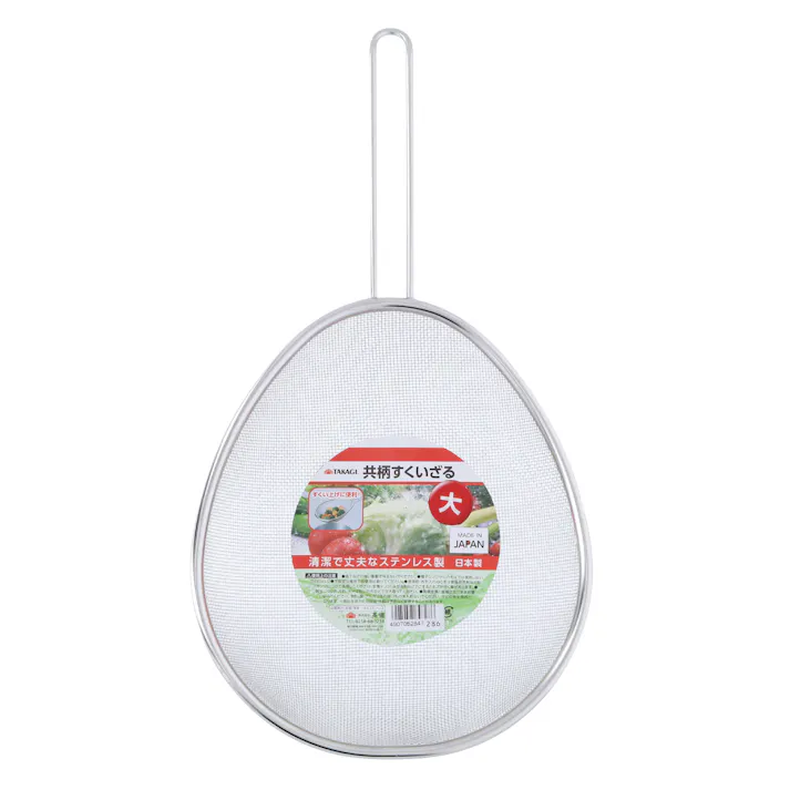 日本製 ステンレス 共柄すくいザル 大 40個セット まとめ買い すくい上げ 湯通し 湯切り 4907052847286-40【別送品】