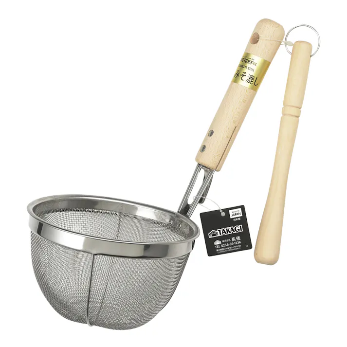 日本製 木柄みそこし 大 120個セット まとめ買い セット こし棒 天然木 4907052870918-120【別送品】