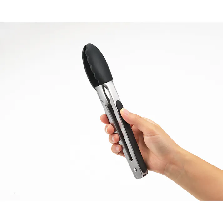 オートロックシリコントング 23cm 10個セット まとめ買い 盛り付け 取り分け 4907052874558-10【別送品】