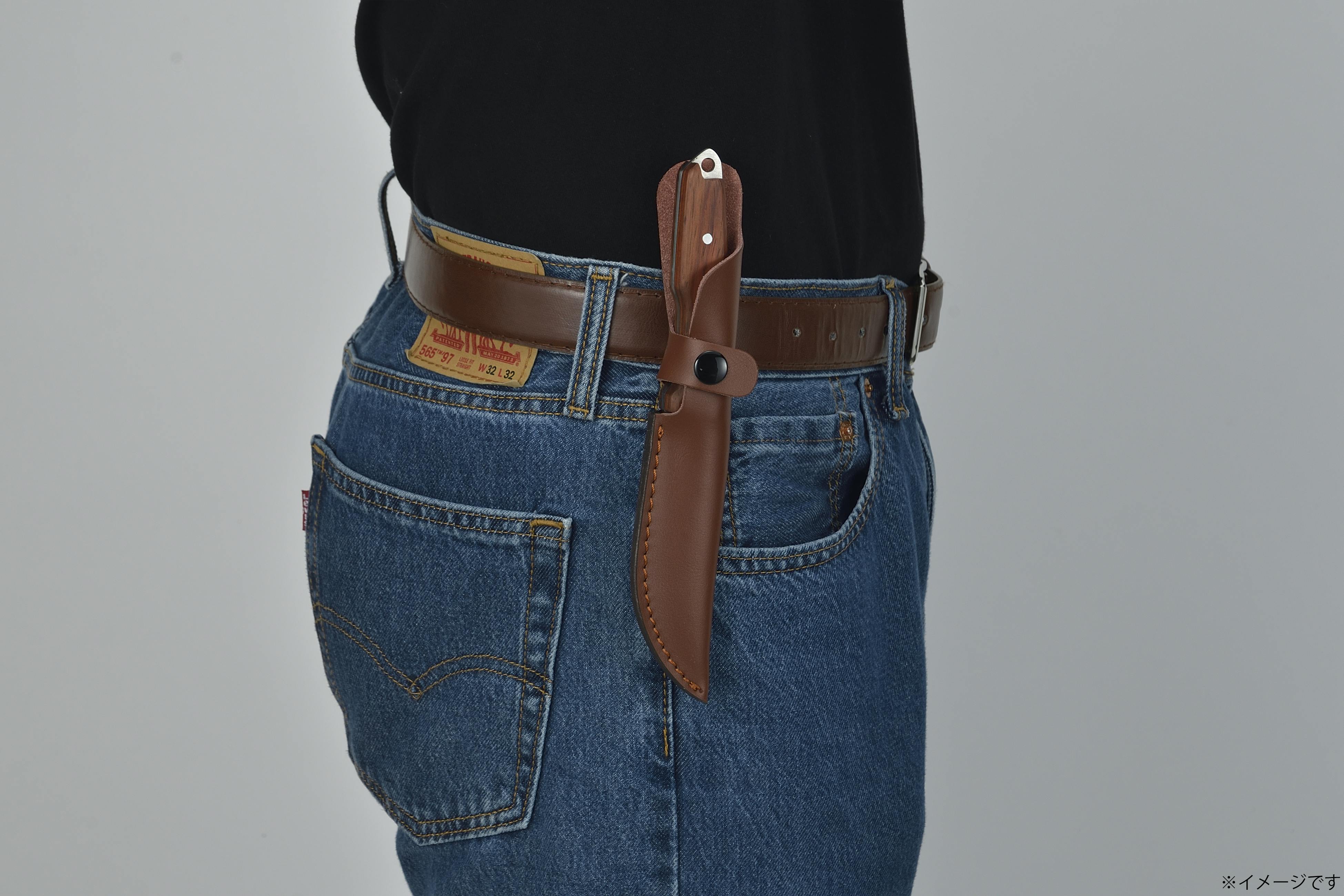 KANUCHI OUTDOOR 日本製 フルタングナイフ 牛革ケース付き 10個