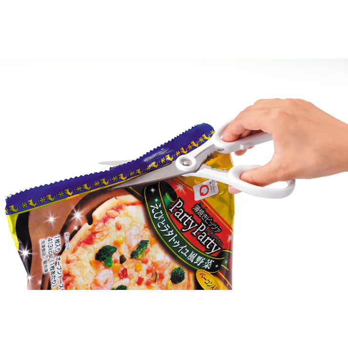 日本製 抗菌ハンドル クリーンなキッチンハサミ 10個セット まとめ買い 取り外し式 ギサ刃 殻割 4907052896062-10【別送品】