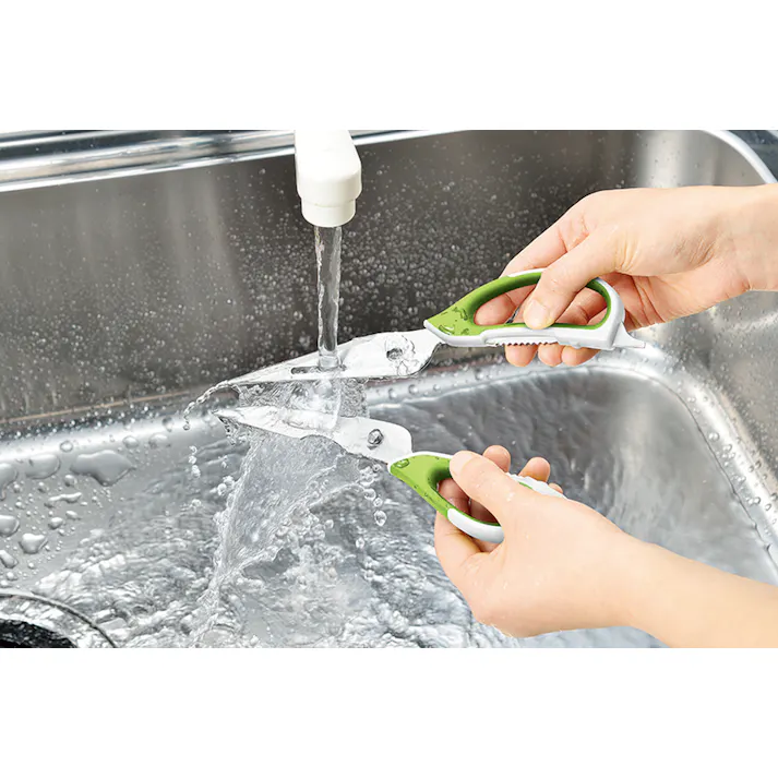 多機能 キッチン ハサミ マグネット収納ケース付き 12個セット まとめ買い 取り外し式 4907052896178-12【別送品】