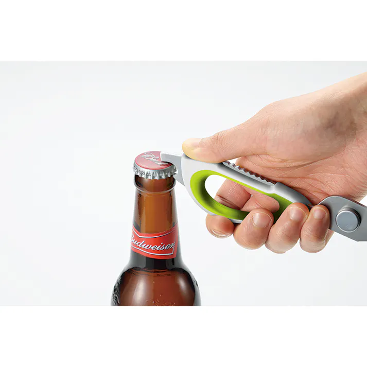 多機能 キッチン ハサミ マグネット収納ケース付き 12個セット まとめ買い 取り外し式 4907052896178-12【別送品】