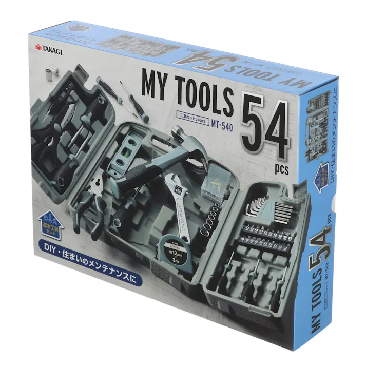 TAKAGI マイツールズ54PCS MT-540 工具セット 作業工具 家具組み立て 1143202【別送品】