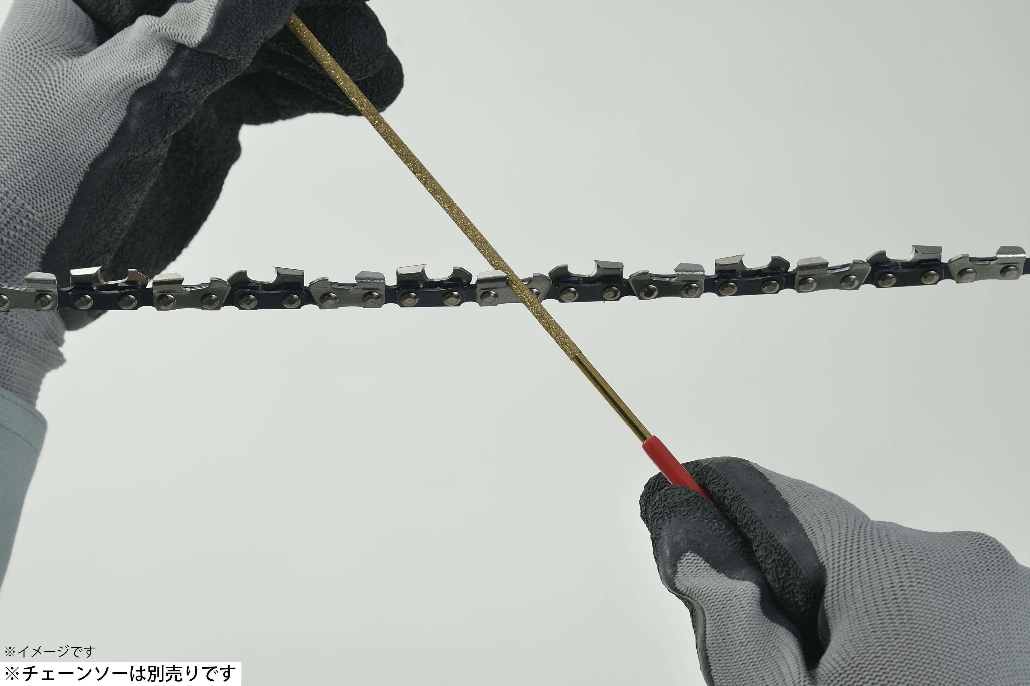 EARTH MAN ダイヤモンド一発チェーンソーヤスリ3.2mm 粗目 細目 刃研ぎ