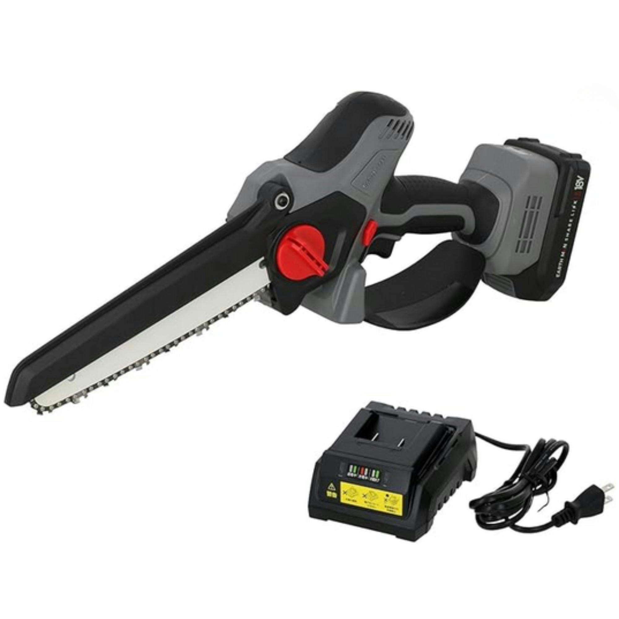 EARTH MAN SHARE LINK 18V充電式ブラシレスハンディチェーンソー200mm SL-BHCSE200-AS 2.0Ahバッテリー 充電器付 電 ジグソー・丸鋸