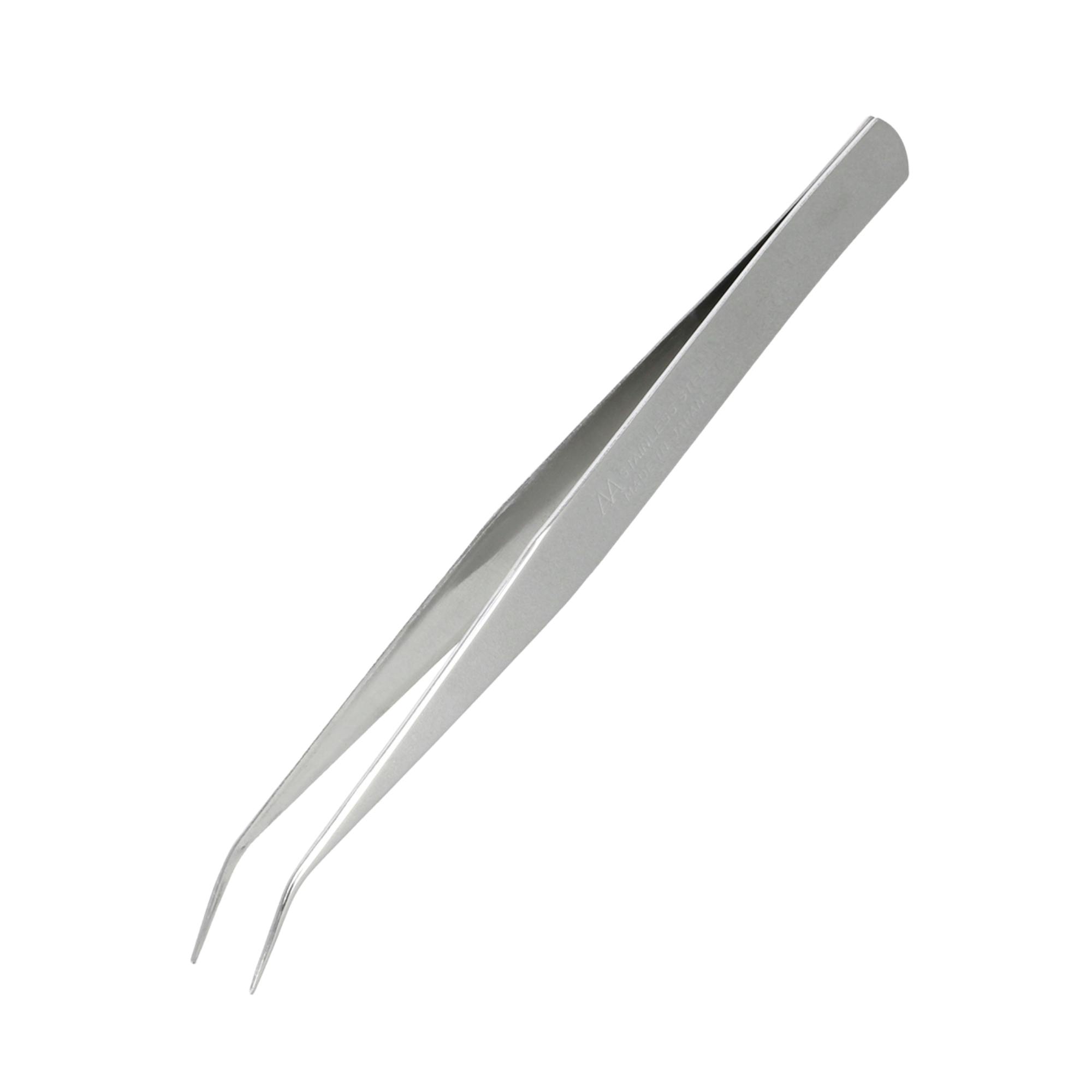 TAKAGI ステンピンセット 先曲 125mm TZ-11 ギザなし 非絶縁工具