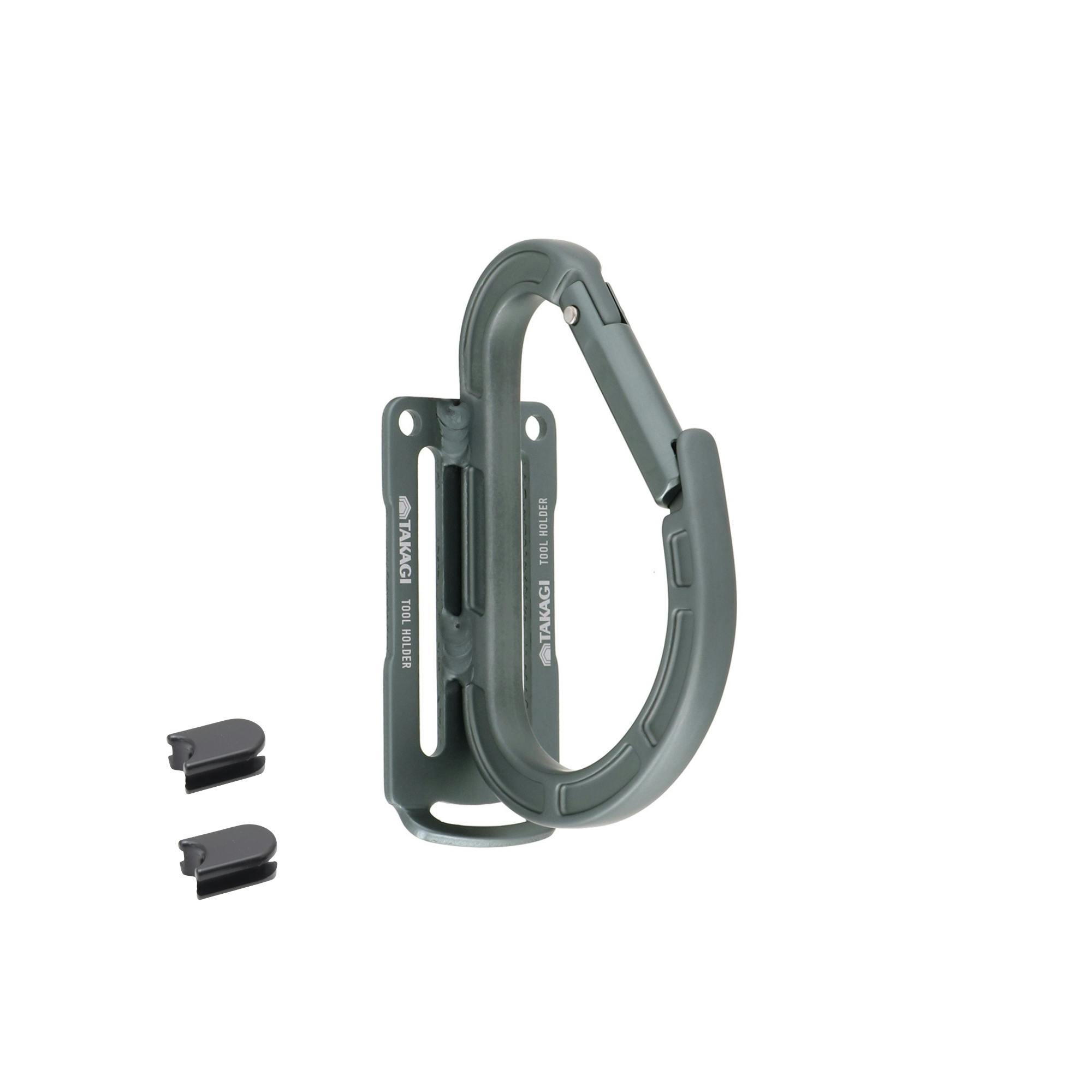 TAKAGI アルミツールホルダー THAF-1GM ガンメタ スペーサー2個付 ベルト通し幅調整可能 ベルト幅60mmまで対応 工具差 工具掛 軽量 高強度 1020492【別送品】