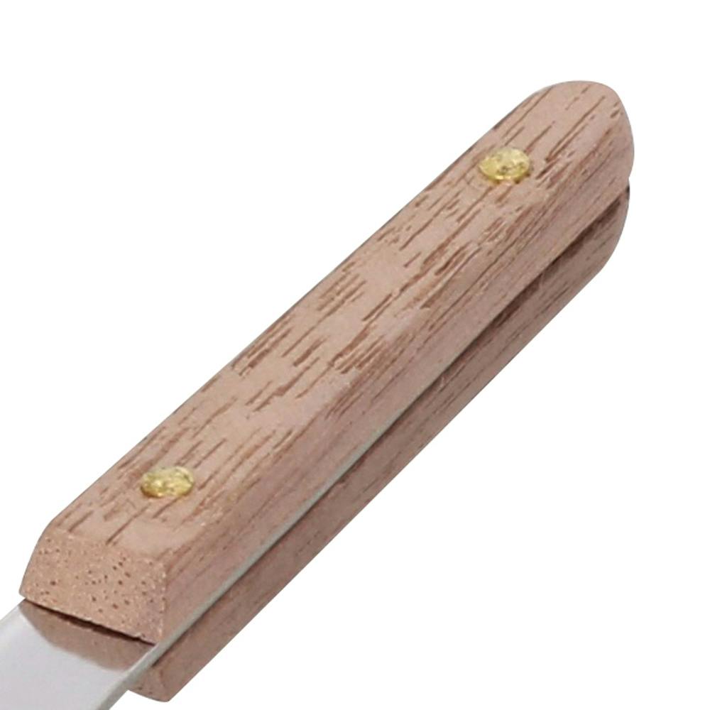 TAKAGI 木柄ステンレス文字ヘラ シルバー もんじゃ お好み焼き 鉄板焼