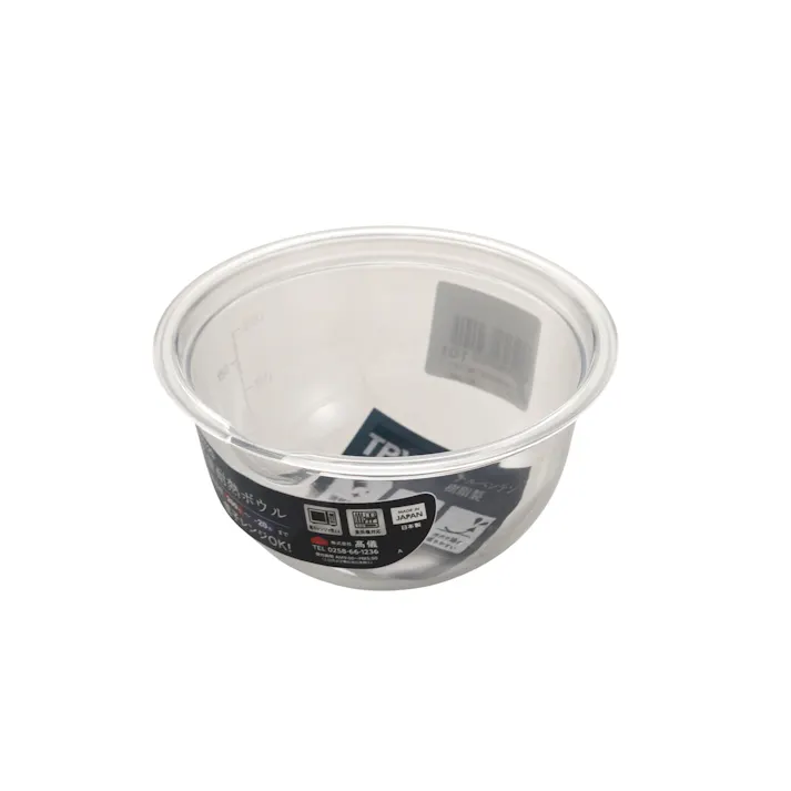 TAKAGI 軽量耐熱ボウル メモリ付 11cm 300ml レンジ対応 プラスチック 食洗機 電子レンジ 割れにくい 汚れにくい 透明 TPX 日本製 4010851【別送品】