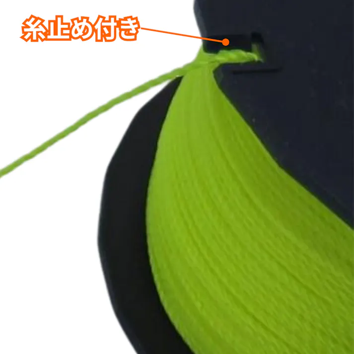 儀助 蛍光水糸 イエロー 太 270m 100個セット ナイロン糸 ほつれにくい 建築工事 基礎工事 土木工事 測量作業【別送品】